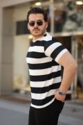 Erkek çift Renk Pamuklu örme Kumaş Kısa Kollu T-shirt resmi